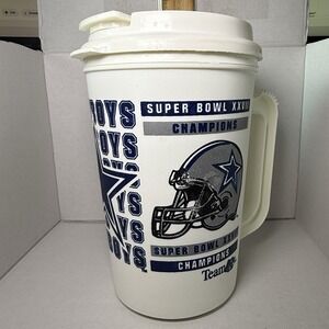 Vtg Dallas Cowboys Super Bowl XXVII Champions Mug Cup‎ Sports Souvenir NFL